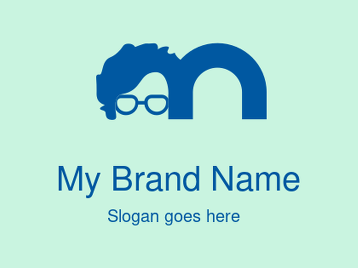 A Clever Glasses and Letter M Logo Design